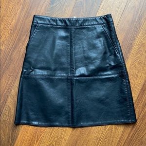 Zara faux leather skirt